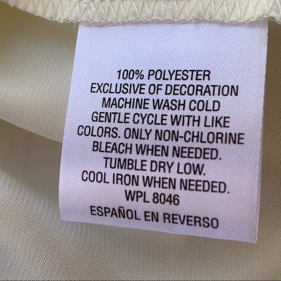 Morgan Taylor White & Blue Lace Sleepwear Slip | M - Picture 8 of 8